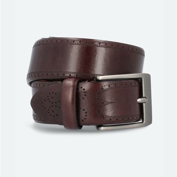 Boconi Leather Belt Men’s 32 “Antonio” Hand Crafted ITALY - Picture 1 of 4